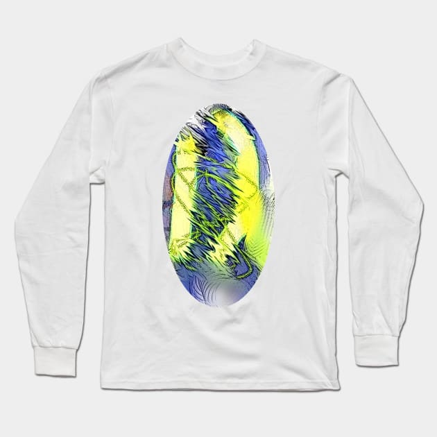 Oval Abstract Long Sleeve T-Shirt by jhsells98